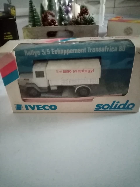 Boîte Vide SOLIDO IVECO Rallye Transafrica 80 - Échelle 1/43 Collection Ancienne