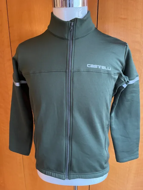 Castelli Fondo 2 (Long Sleeve) Jersey FZ – Military Green – Size L – RRP € 99.95