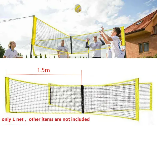 1.5M PE Beach Volleyball Net Badminton Portable Backyards Outdoor Sports