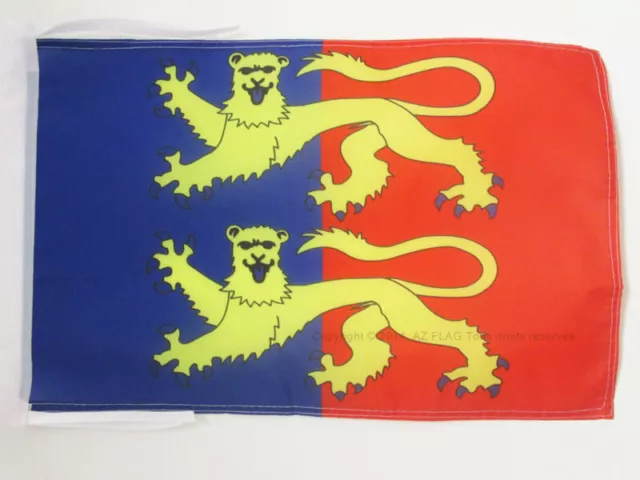 DRAPEAU MANCHE 45x30cm - PAVILLON DÉPARTEMENT FRANÇAIS - NORMANDIE 30 x 45 cm ha