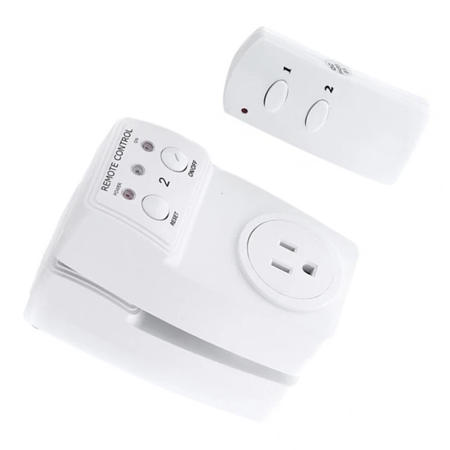 Prise de commutateur de télécommande 2PCS avec 1 télécommande 9