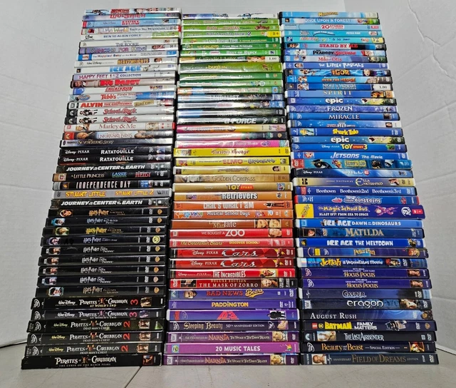 WHOLESALE LOT 100+ DVDs Kids & Family Children's Baby Pixar Disney Elmo