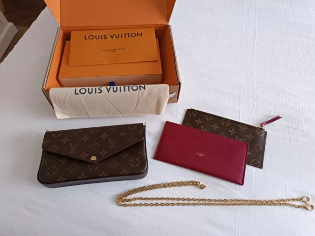 Louis Vuitton LV Women Félicie Pochette Pink Cream Monogram