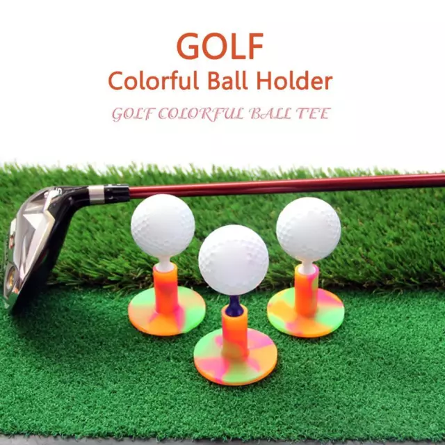 1pc Golf Tee Outdoor Sports Accessories Rubber Durable Colorful for Practice Mat