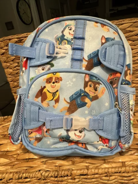 Pottery Barn Kids Mini  Blue Paw Patrol Backpack No Monogram, One Snap Missing