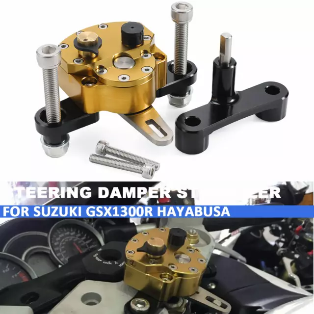 CNC Adjustable Steering Damper Stabilizer For SUZUKI GSX1300R HAYABUSA 2008-2020