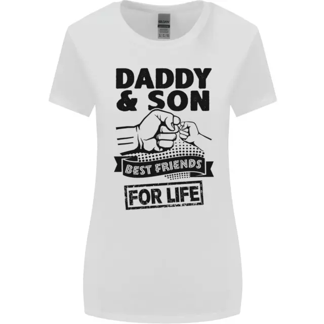 T-shirt da donna Daddy & Son Best Friends Fathers Day taglio più largo