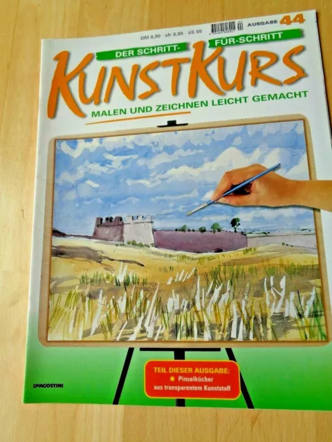 Zeitschrift~Der Schritt-für-Schritt-KUNSTKURS~Malen u.Zeichnen leicht gemacht 44