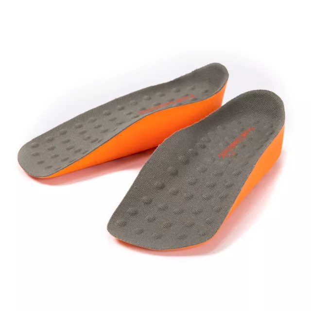 2 PAIRES de semelles intérieures hauteur dans la chaussette augmentation talon lifting arche inserts de soutien ORG 3