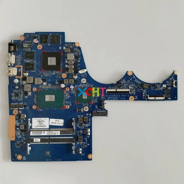 For HP 15 914776-001 w N17P-G1-A1 GPU w i7-7700HQ CPU Laptop Motherboard