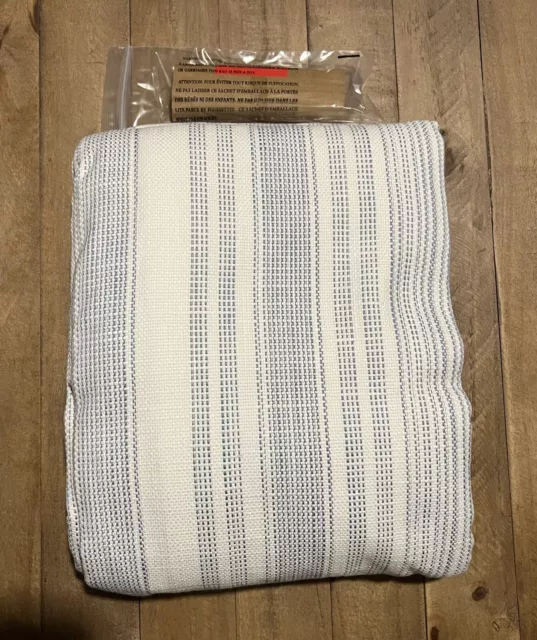 NEW Pottery Barn Hawthorn Striped Cotton Curtain Chambray Blue 50” W x 84” L NEW Pottery Barn Hawthorn Striped Cotton Curtain Chambray Blue 50” W x 84” L