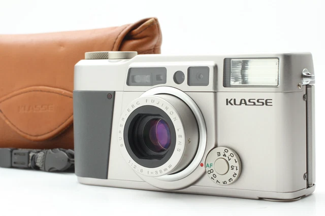 "Near MINT w/Case" Fujifilm Fuji Klasse Silver 35mm Point & Shoot Camera JAPAN