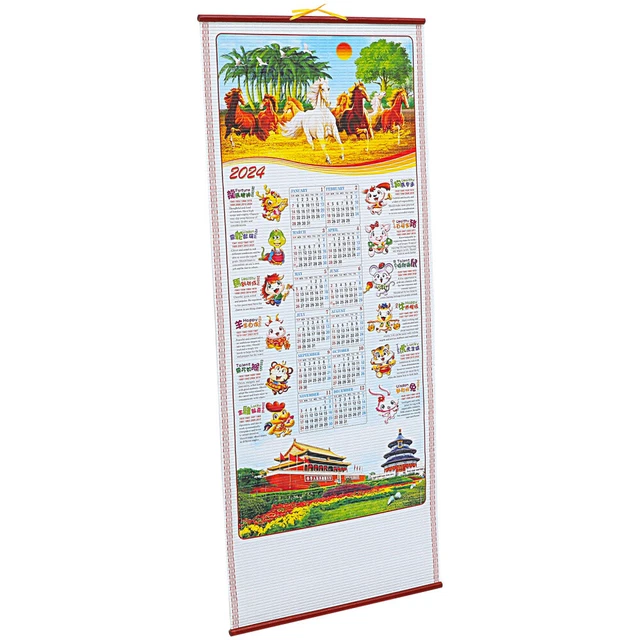 WALL CALENDAR 2024 Wall 2024 hanging calendar 2024 Lunar Calendar for