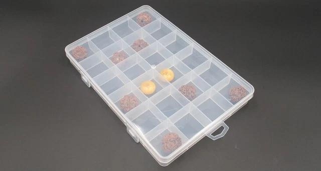 Nueva funda reutilizable caja de clasificación de plástico joyería PP objeto pequeño