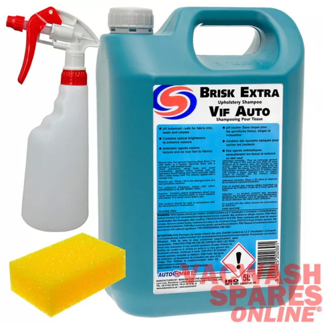 Autosmart Brisk Extra 5 Litres - Nettoyant D'ameublement - Commerce - Utilisation Manuelle Et Machine