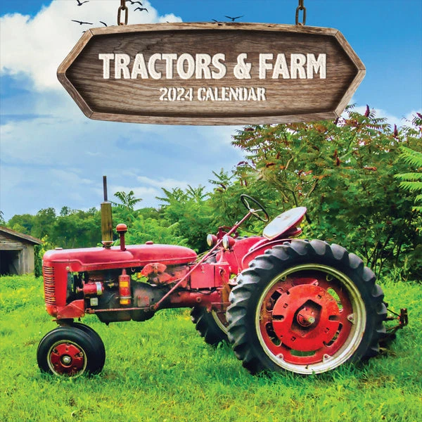 2024 TRACTORS & Farm Life Wall Calendar Multi 18.16 PicClick