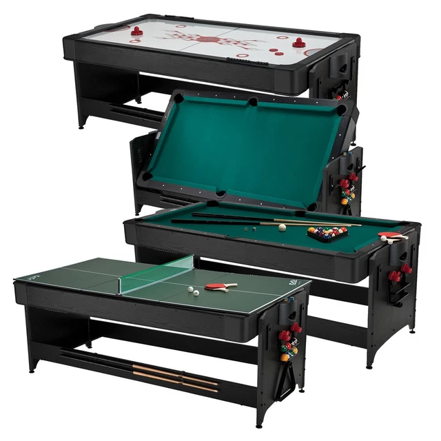Fat Cat Pockey 3-in-1 Air Hockey, Billiards, Table Tennis Game Table (For Parts)