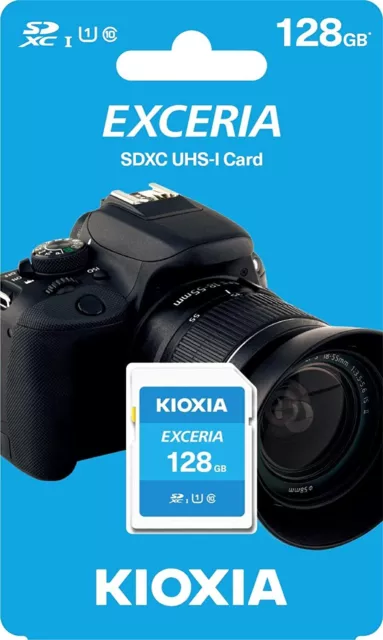 Kioxia Exceria SDHC SDXC Card, UHS-I, Class 10, 32GB, 64GB, 128GB, UK Seller