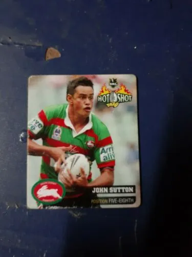 Hot Shot Tazo Rugby League Card Nrl 2006 Rare john sutton