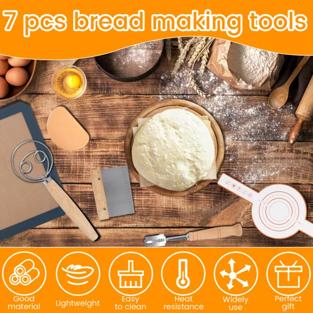 Bread Making Tools Practical Bread Baking Starter Kit Includes Yeast tuccl