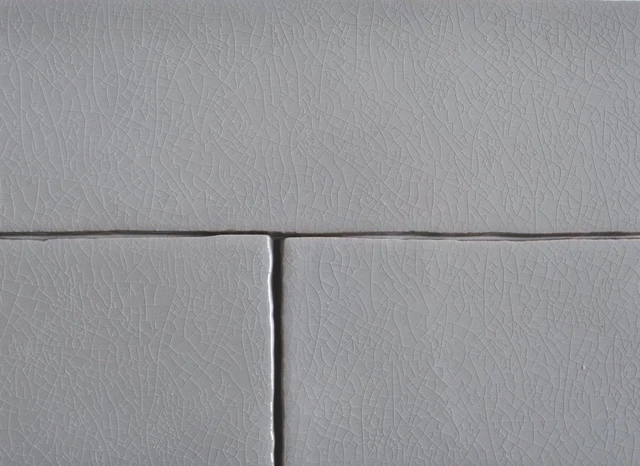 3x12 Grey Crackled Glazed Ceramic Tile Wall Bath Backsplash (Sample piece)