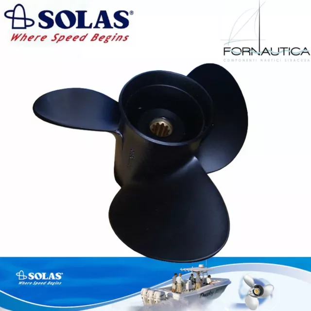 Elica Solas 3 Pale Alluminio Per Motore Fuoribordo Tohatsu 40/50/60 Hp (2T E 4T)