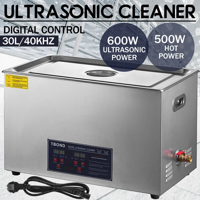 30L DIGITAL ULTRASONIC Cleaner Ultra Sonic Cleaning Tank Timer for