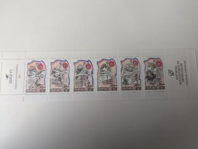 28: Timbres france neufs: Carnet Personnages Célèbres de 1989.