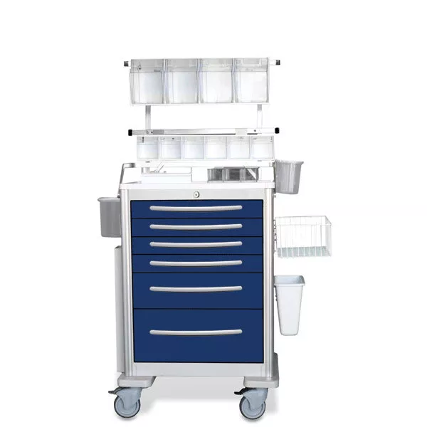 Aluminum Anesthesia Cart with Deluxe Accessory Package 1 ea