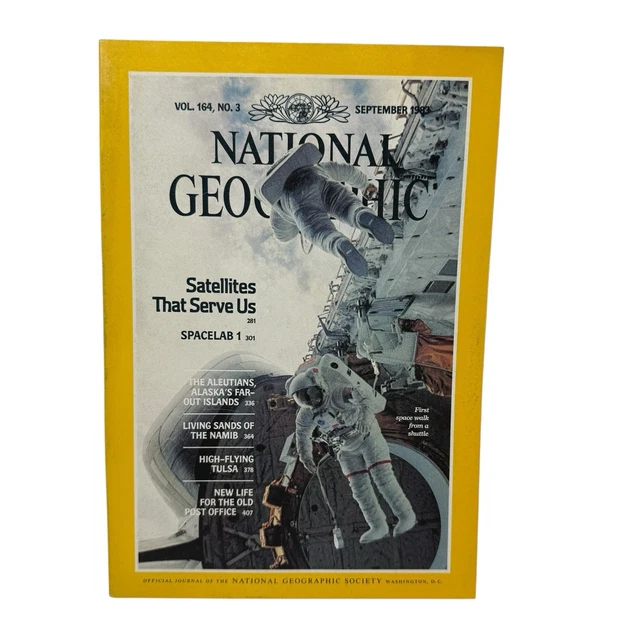 NATIONAL GEOGRAPHIC MAGAZINE September 1983 Spacelab 1 Alaska Tulsa ...