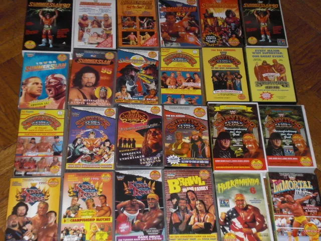 WRESTLING VIDEOS auf VHS Originale King of the Ring SummerSlam WWE WWF WCW Hulk