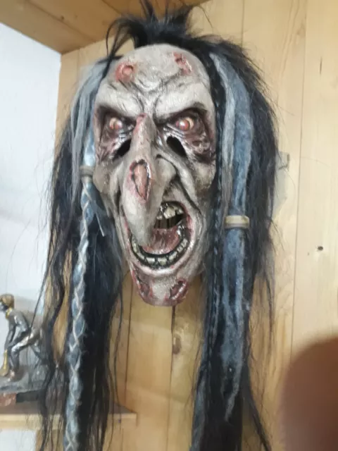 Hexenmaske Hexe Perchtenmaske  Maske Krampus Brauchtum