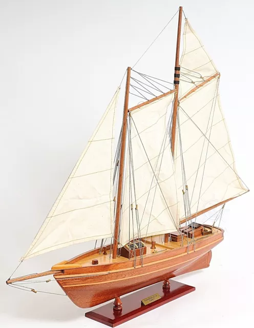 Yacht America Sailboat Fully Rigged & Assembled Wood America's Cup 33" Model New