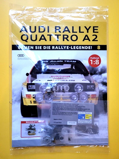 Mug Audi Quattro A2 Rallye – Collection Hachette – Céramique – Neuf 2024 – Blanc
