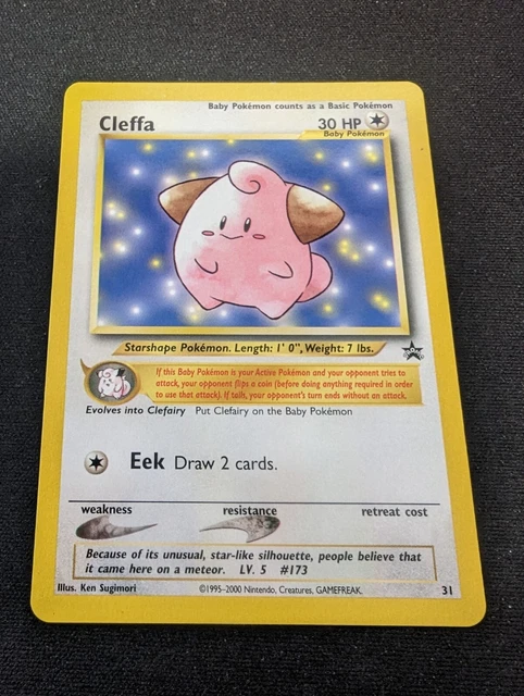 Pokemon Card  Cleffa #31  Black Star Promo - WOTC