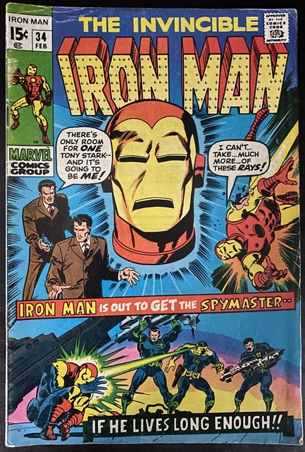 The Invincible Iron Man #34 1971 VG/FN (5.0)
