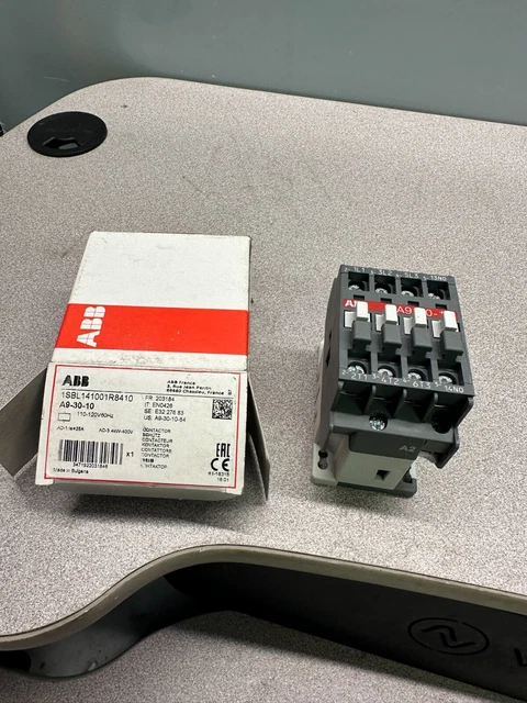 NEW ABB A9-30-10 1SBL141001R8410 AC Non-Reversing IEC Contactor 110-120V 60Hz
