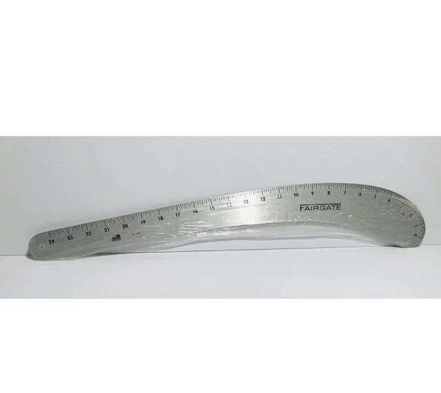 Regla curva francesa FAIRGATE formas variables 24 pulgadas de largo modelo no. F12-124 EE. UU. nuevo sellado