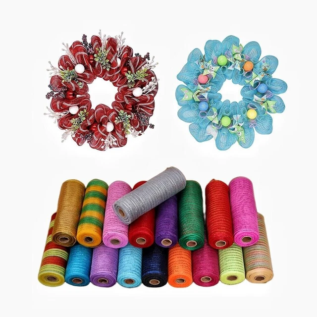 Cm X Yd Weich Zu Berühren Weihnachts -Deco -Mesh Rolls Wiederverwendbar