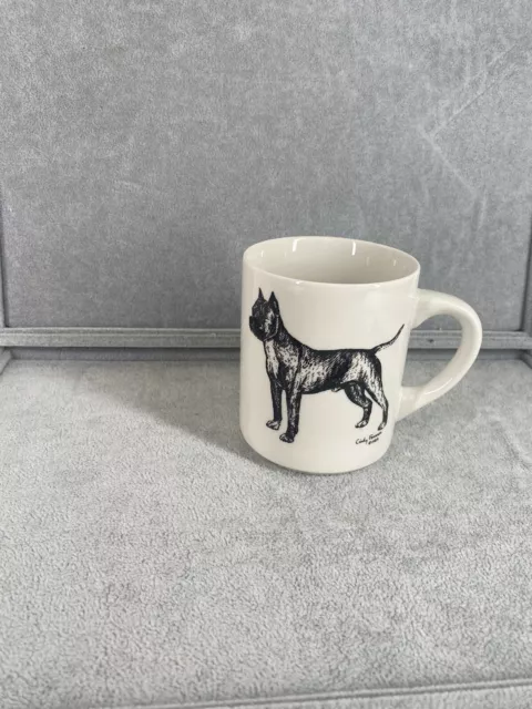 Cindy Farmer Dog Pitbull Pit Bull Bully Terrier Mug Cup 1985