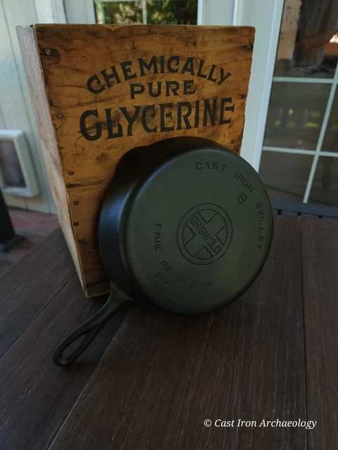 Griswold #8 Cast Iron Skillet With Large Block Logo Restored
