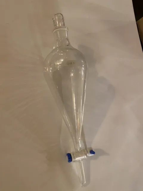 Kimax 500mL Glass  Squibb Separatory Funnel and Stopcock