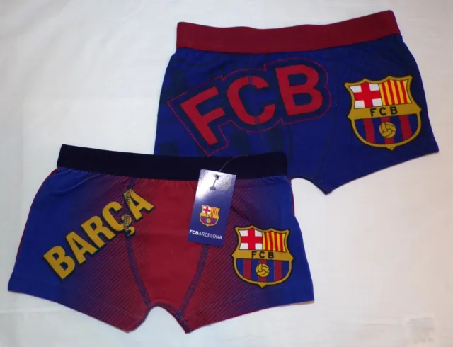 2 paia di boxer ufficiali Barcellona FC ragazzi età 5-6 anni