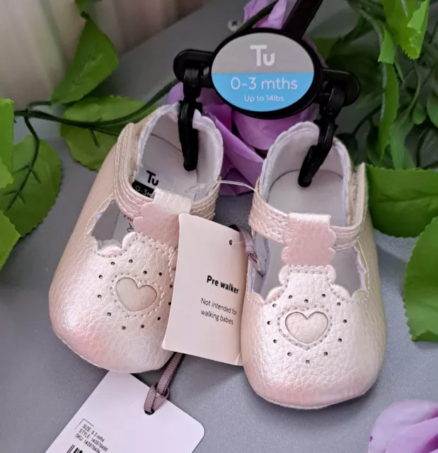 Baby Girl 0-3 Months BNWT TU Shoes