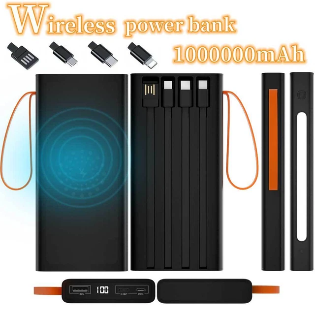 100000mAh Qi Wireless Power Bank Backup Fast Portable Charger External Battery 100000mAh Qi Wireless Power Bank Backup Fast Portable Charger External Battery