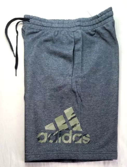 adidas Men's Athletic Shorts Large Dark Grey Tiger Camo RFID Multi Sport MSRP$35