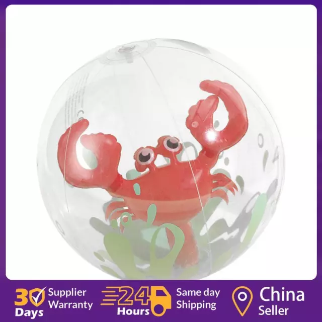 Beach Ball PVC Durable Outdoor Sports Ball for Holiday Game Party (Crab) ☘️