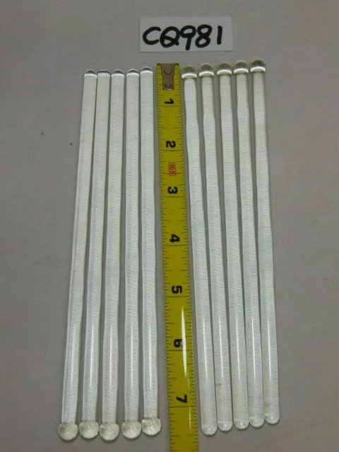 10 Glass Rods Swizzle Stirring Stick Chandelier Light Sciolari 7 1/2" Lamp Part