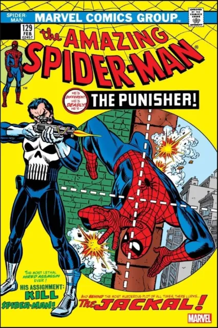 MARVEL Amazing Spiderman #129 Comic 1st Punisher Facsimile Variant NM