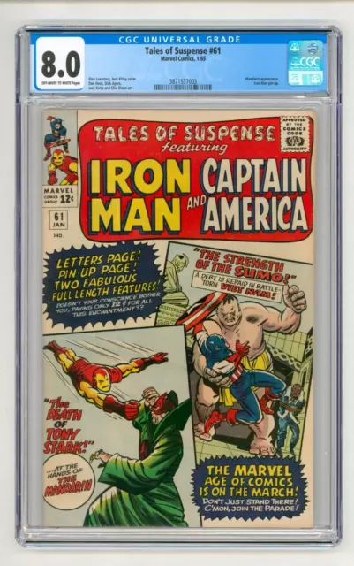 Tales of Suspense #61 CGC 8.0 VFN